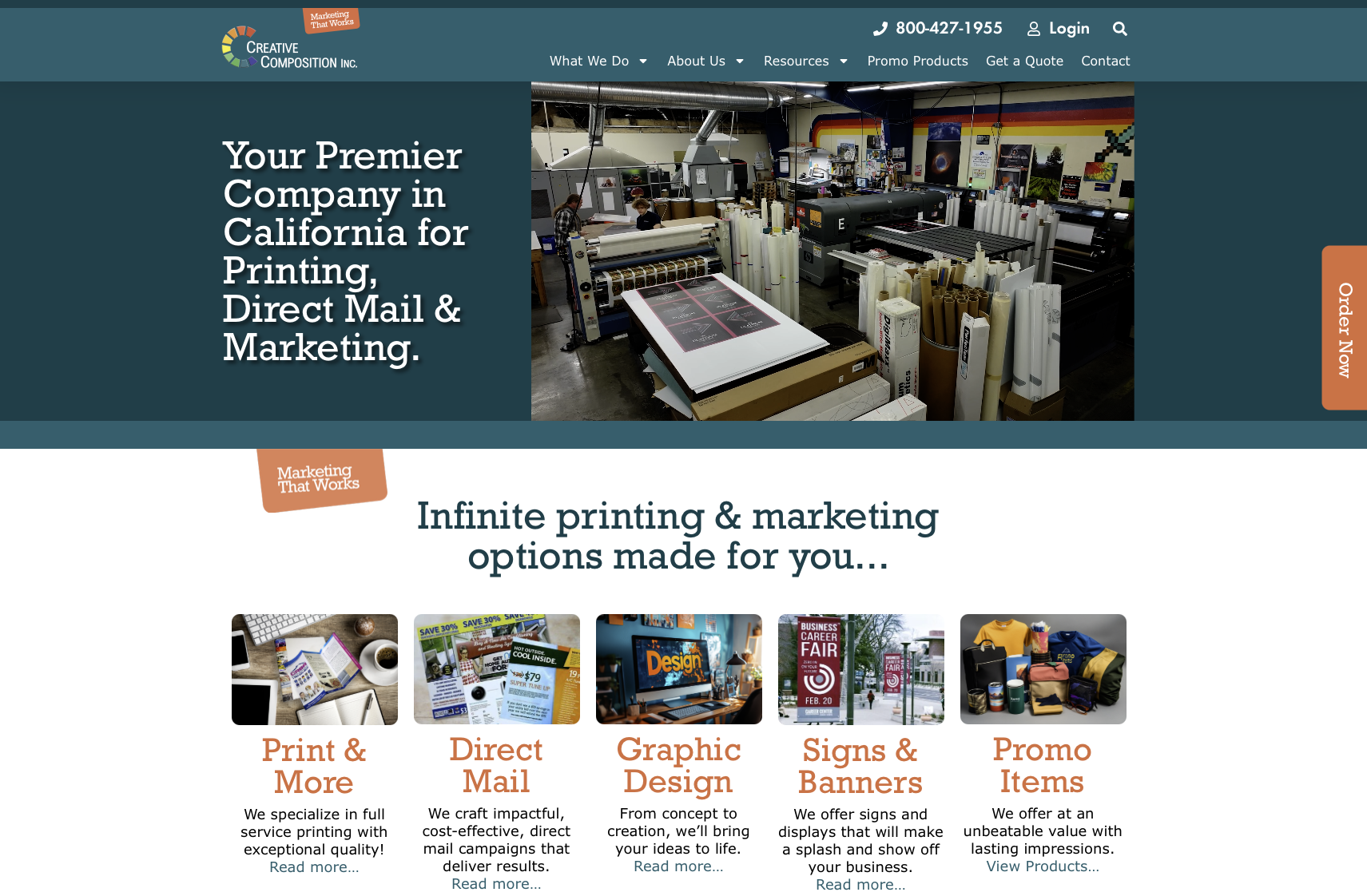 Creative Composition Printing website chico california